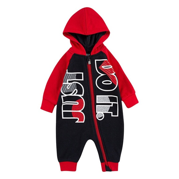 Nike JDI Fly Coverall - Black With Red - 12M - Picture 4 of 4